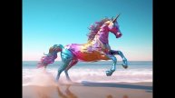 AI unicorns - AI generated images with MidJourney