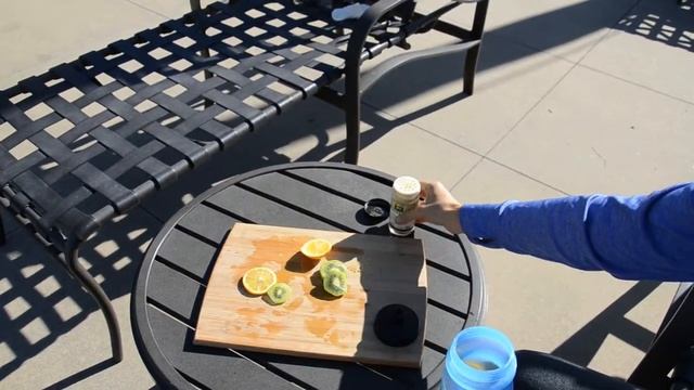 Quick Refreshing Water Detox Drink For Biking Kiwi Orange or Lemon Ginger
