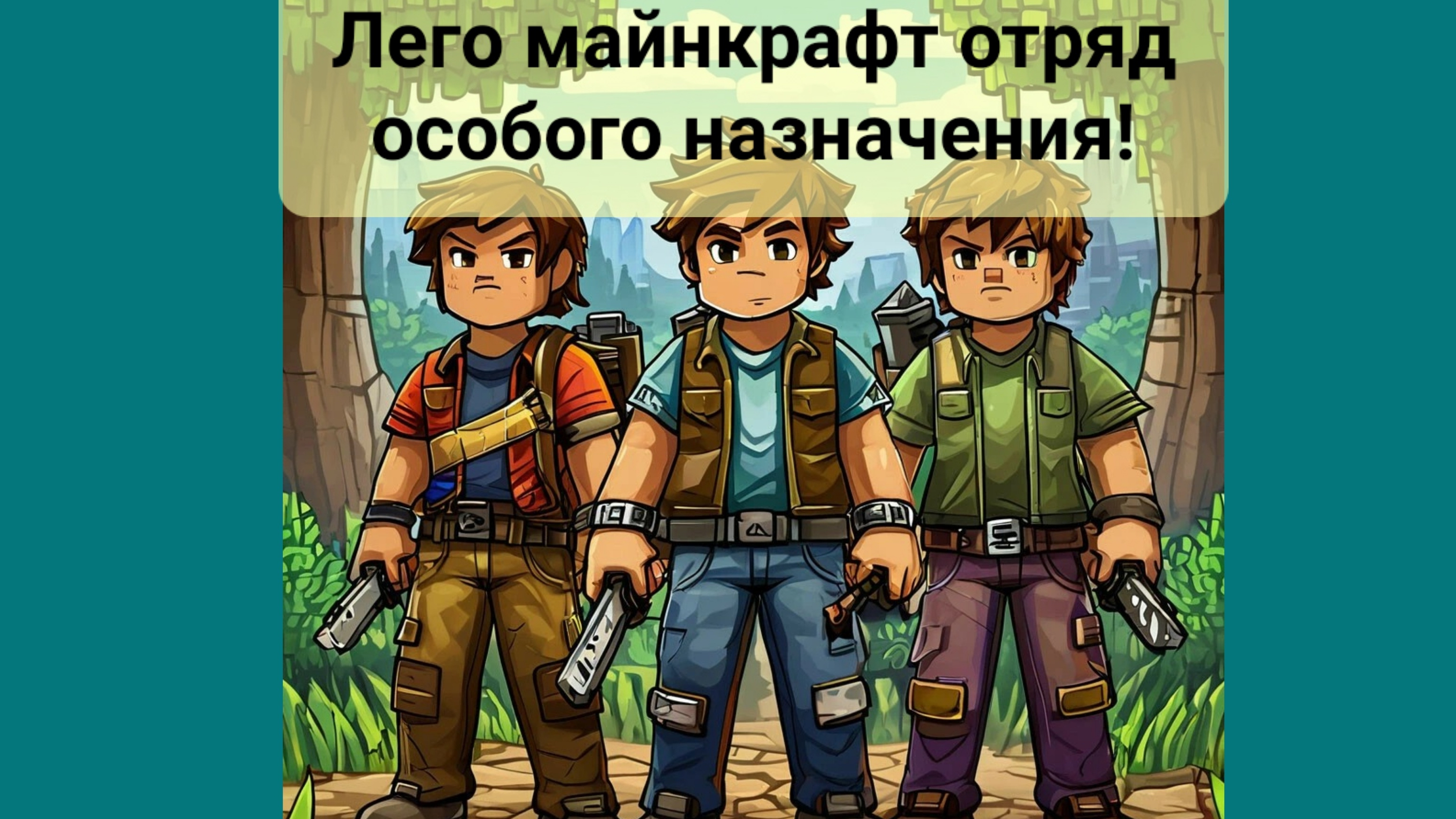 Лего майнкрафт отряд особого назначения!