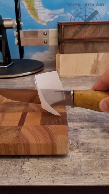 Охотничий нож от Кузницы Медведь из стали S390. Заточка ножа на Профиль К-03. #нож #охота #заточка