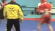 УШУ Саньда Кубок Донецкой обл 2007г Рыженко Максим (Красный шлем)
