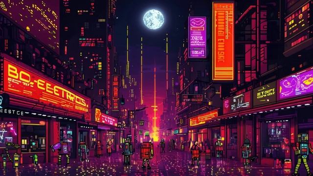 Эмбиент - Пиксельный город ( Город которого нет )