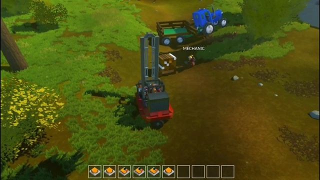 СИНИЙ ТРАКТОР ПРИВЁЗ МИХАЛЫЧУ ДРОВА! МУЛЬТИК В - SCRAP MECHANIC
