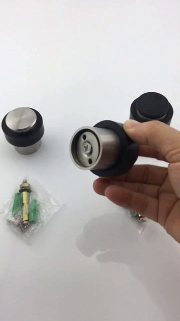 Rubber Stainless Steel  Wall Door Stopper for Security