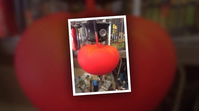 Как сделать бутафорский помидор.How to make a fake tomato.