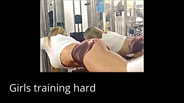 Girls training hard -fitness weightloss