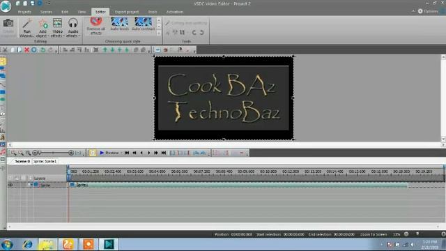 Lecture 3 (video convert to Sprite/video effect/audio effect ) ( VSDC video editing software)