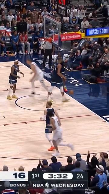 It’s a bird, it’s a plane, it’s…Nikola Jokic dunking!