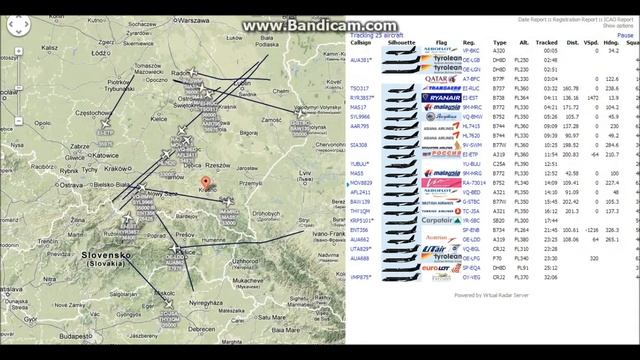 Radar ADS-B (tuner DVB-T) 2 [HD]