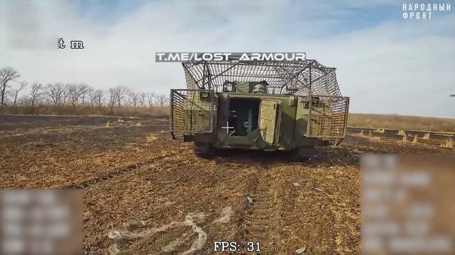 Уничтожение бтр M113 Всу ударом оптоволоконного FPV-дрона "КВН" в районе н.п. Тарасовка ДНР 💥🇷🇺👊