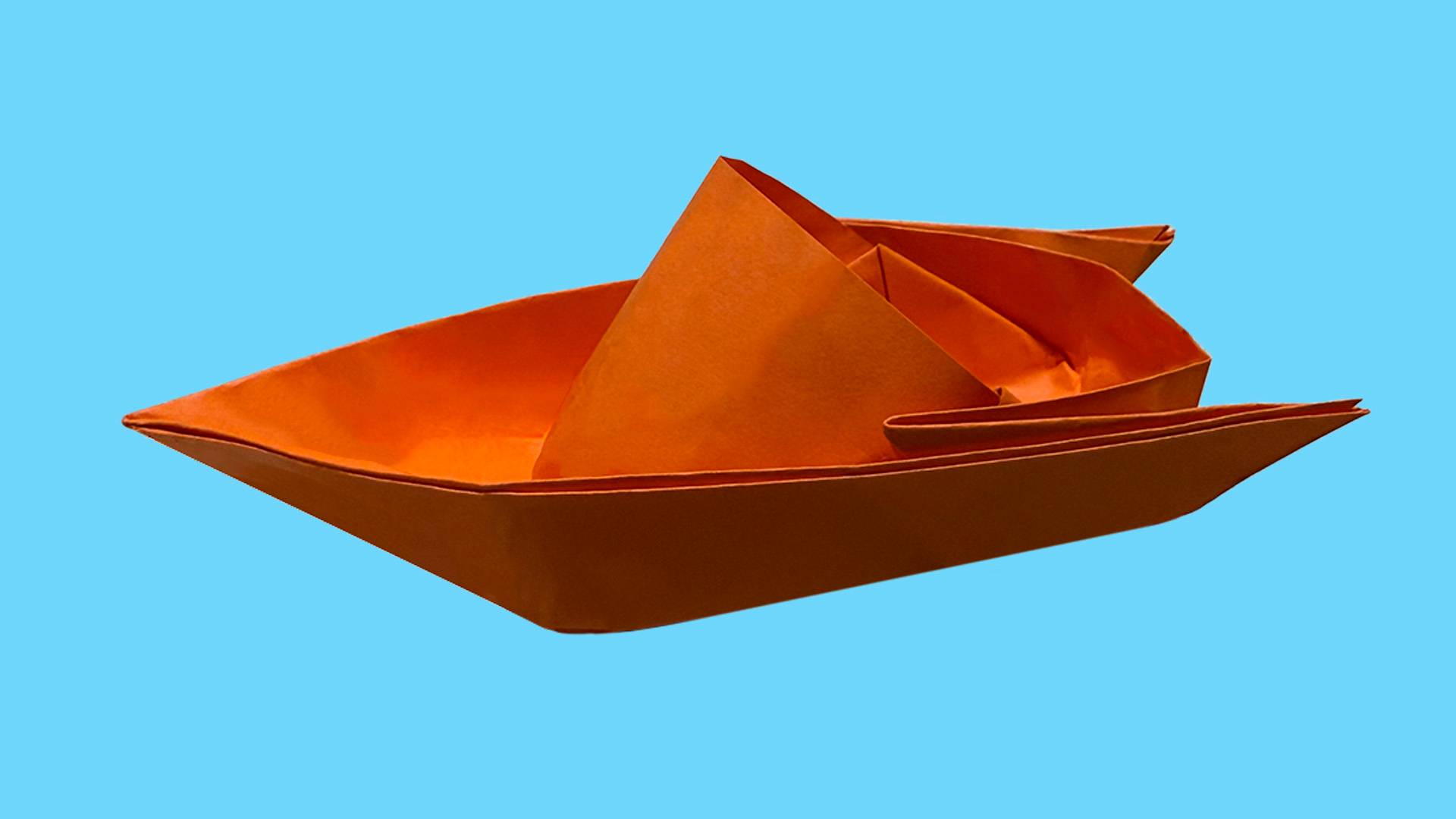 Как сделать катер из бумаги. Оригами кораблик из бумаги. Origami boat