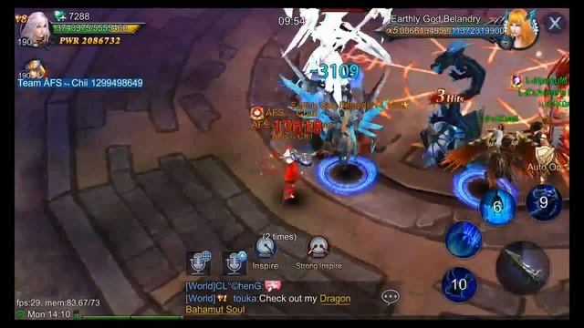 Goddess : Primal of Chaos -  FIRST BOSS LAIR 190 WITH TOP POWER FROM SERVER SEA
