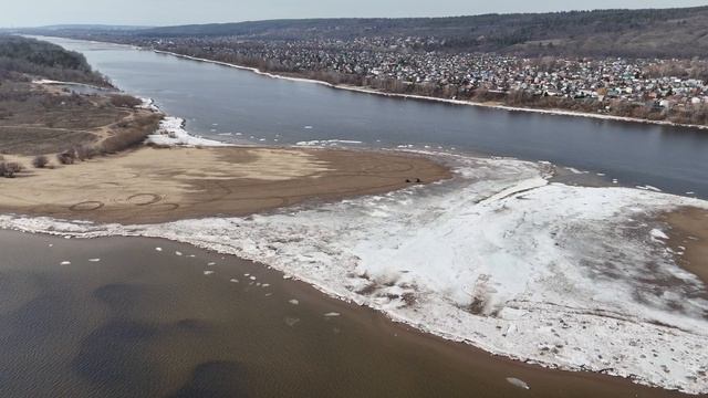 Волга в марте 2025, Фëдоровка, самарская область