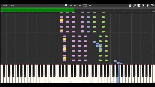 Thomas' Season 1 Theme On Synthesia (Sudrian Afro)