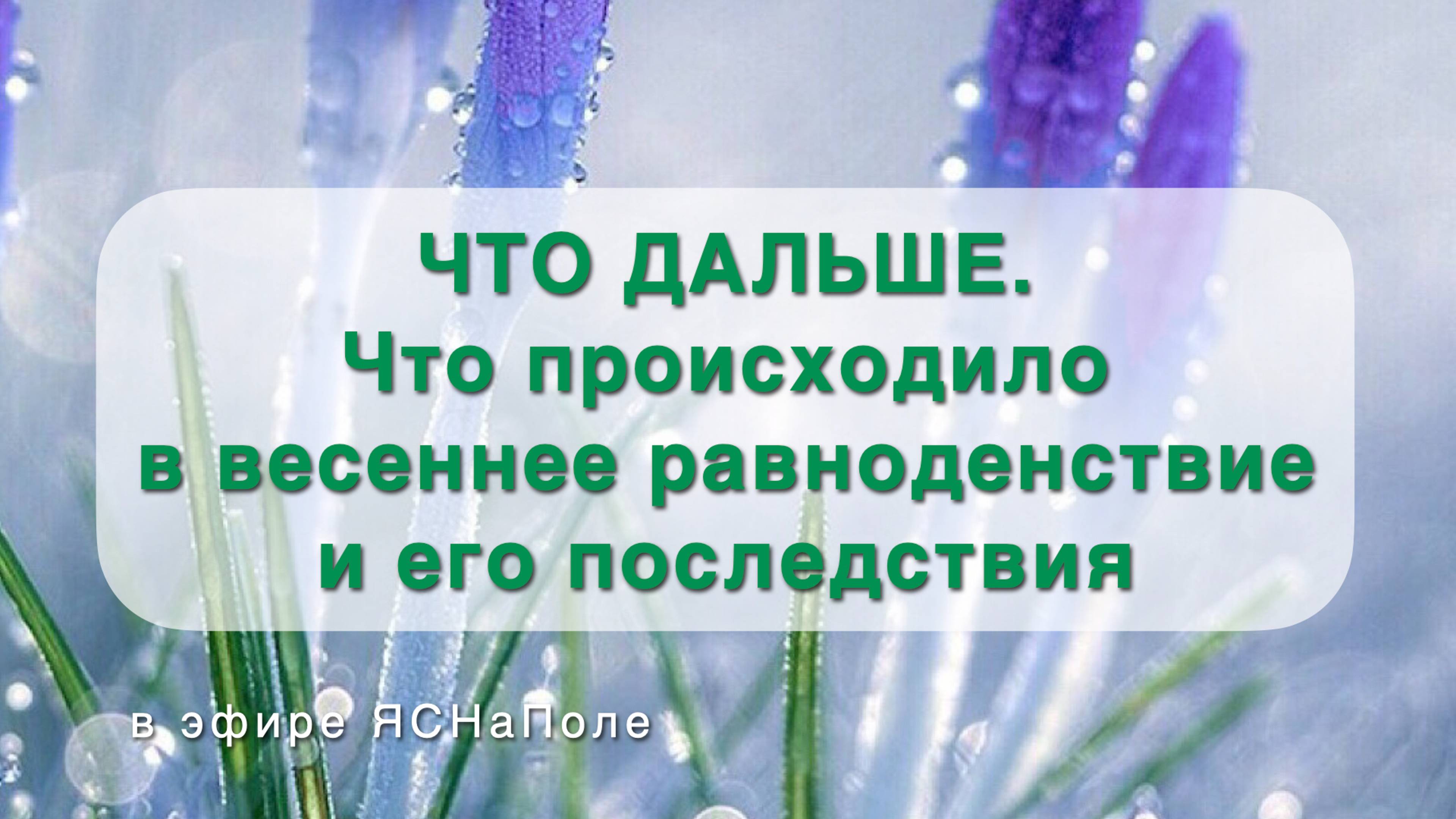 Что дальше_ Что происходило в Весеннее Равноденствие и  его последствия_29.04.2022