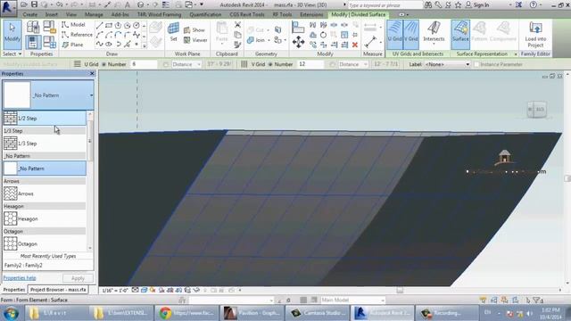 revit mass 4  custom panel family