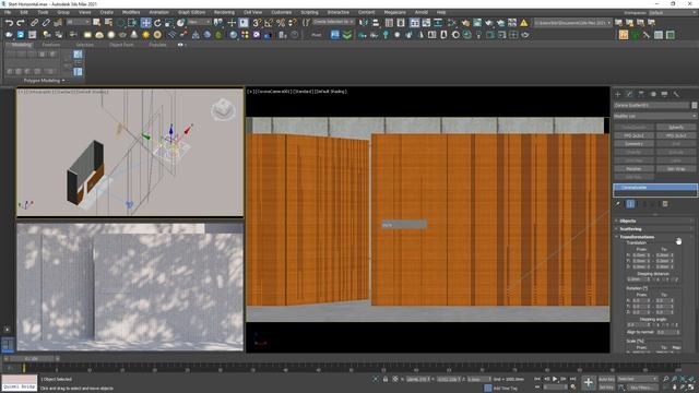 Corona Daily Artwork #16 - Wooden Louvers - Corona Render Free Tutorial Lesson