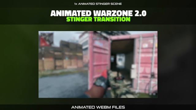 Warzone 2.0 Twitch Stinger Transition | Animated Stinger Scene for Call of Duty Streamers