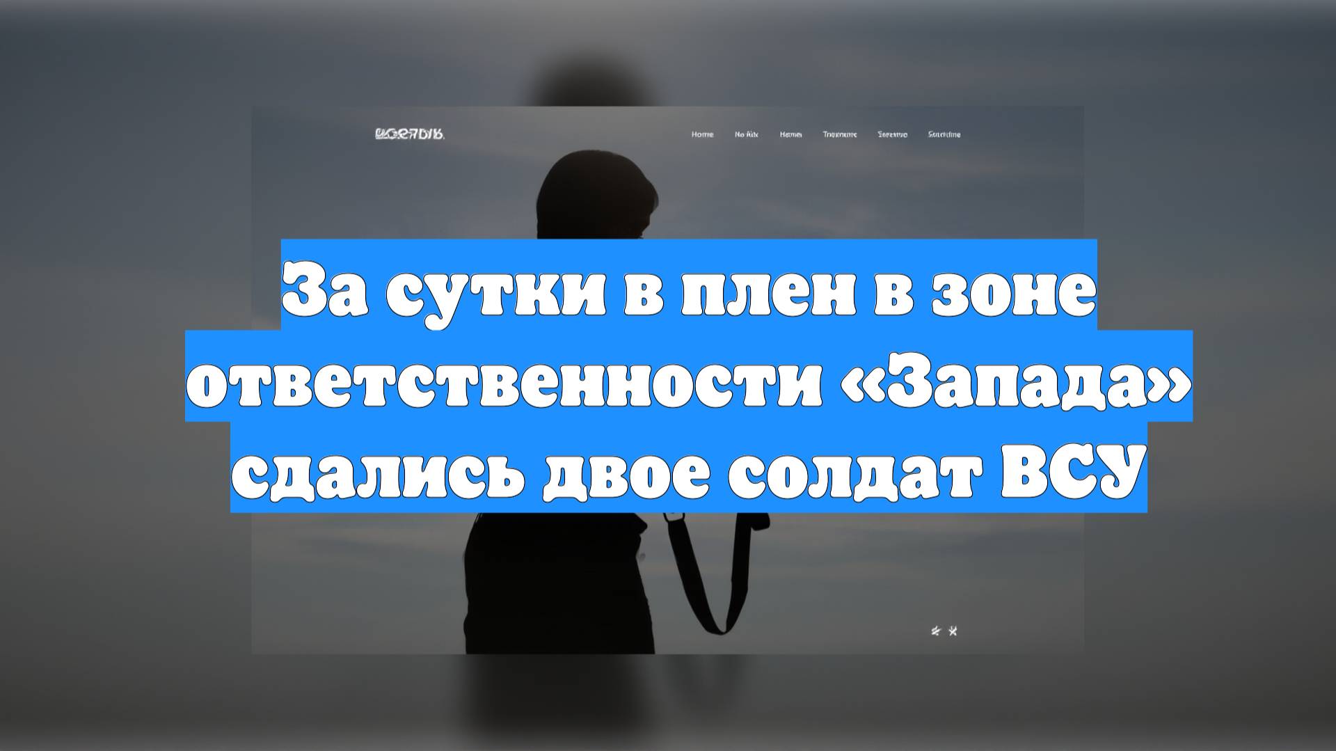 За сутки в плен в зоне ответственности «Запада» сдались двое солдат ВСУ