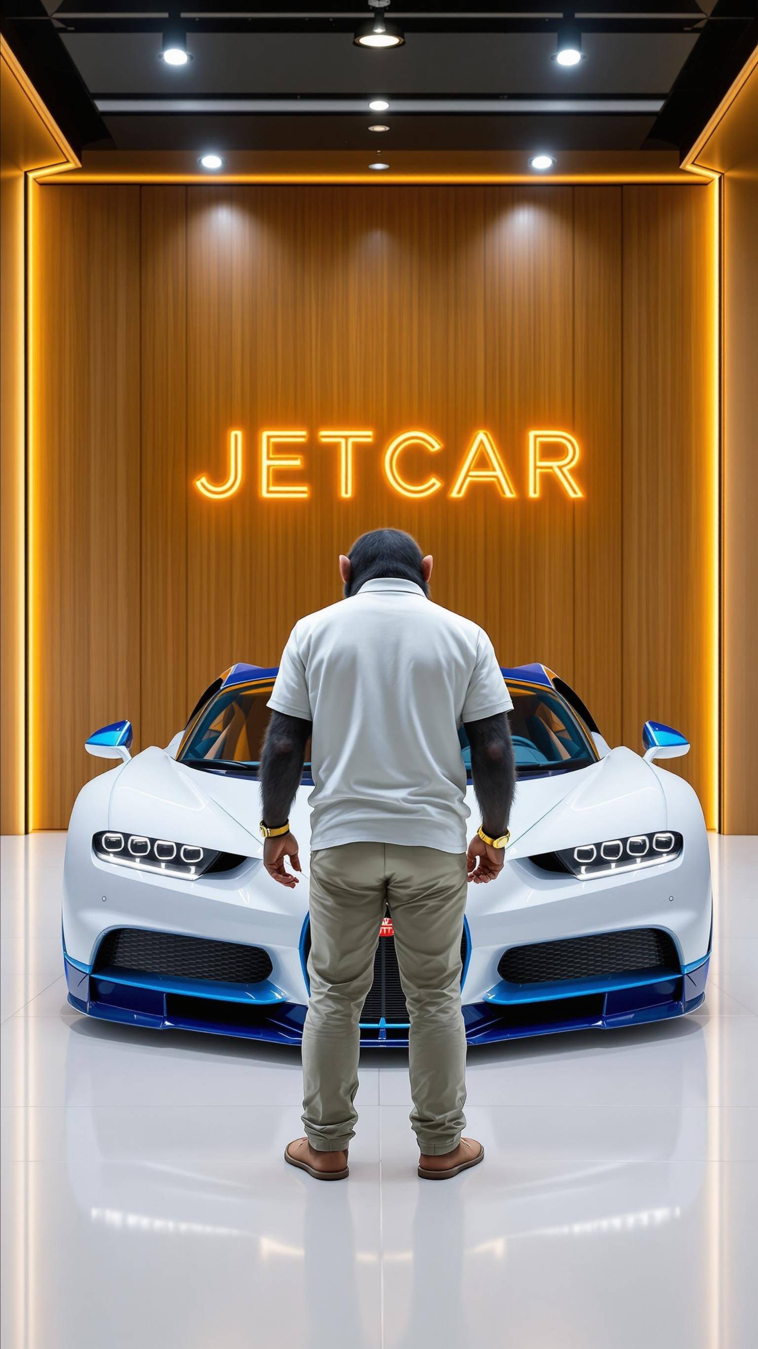 Обезьяна в JETCAR покупает Bugatti #jetcarru #bugatti