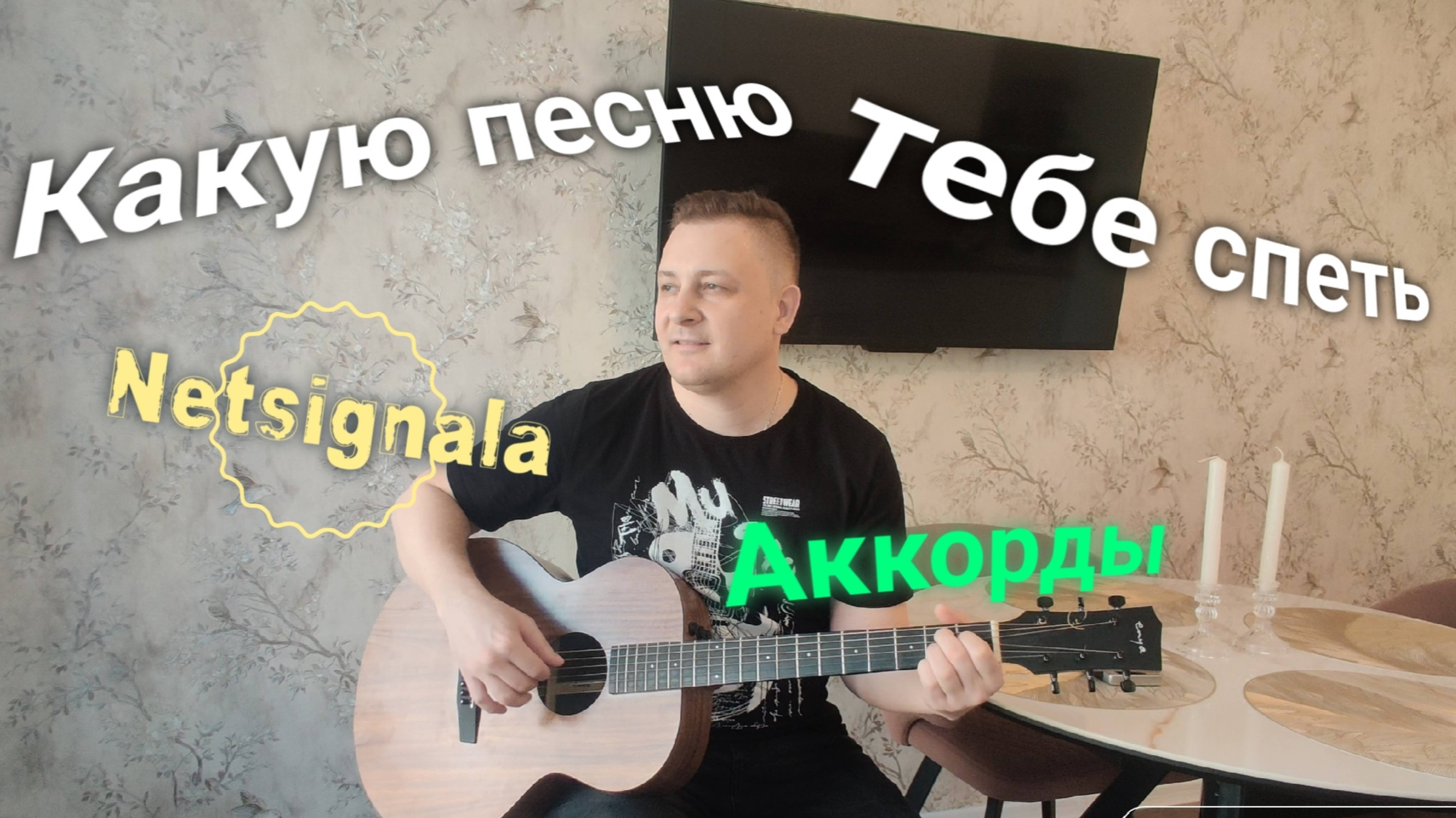 Какую песню тебе спеть - Netsignala. Кавер на гитаре с аккордами. #гитарист #coverguitar #нагитаре