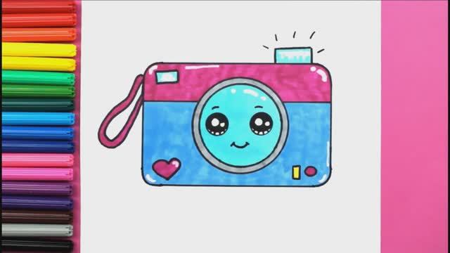 Как нарисовать КАВАИЙНУЮ КАМЕРУ или фотоаппарат шаг за шагом