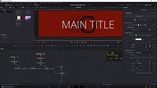 Motion Animated Title In Davinci Resolve 16 | 30by30 | Day26 | FREE DOWNLOAD |