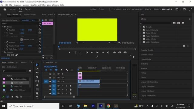 How to add colorful crop in video  premiere pro cc (Solved)