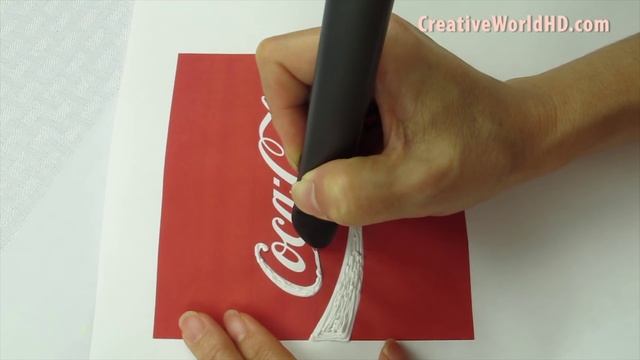 3Doodler 2 0 Review/Unboxing - 3D Printing Pen- Coca Cola Logo How to Tutorial