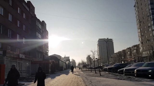 Зимнее утро в Нальчике.❄️ 30.01.2024.
