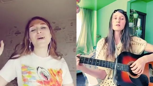Oh pretty woman, с гитаркой, Vitaminka_Fox&Esenia