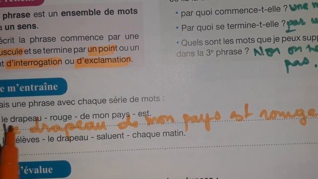 pour communiquer UD1 grammaire La phrase p 17