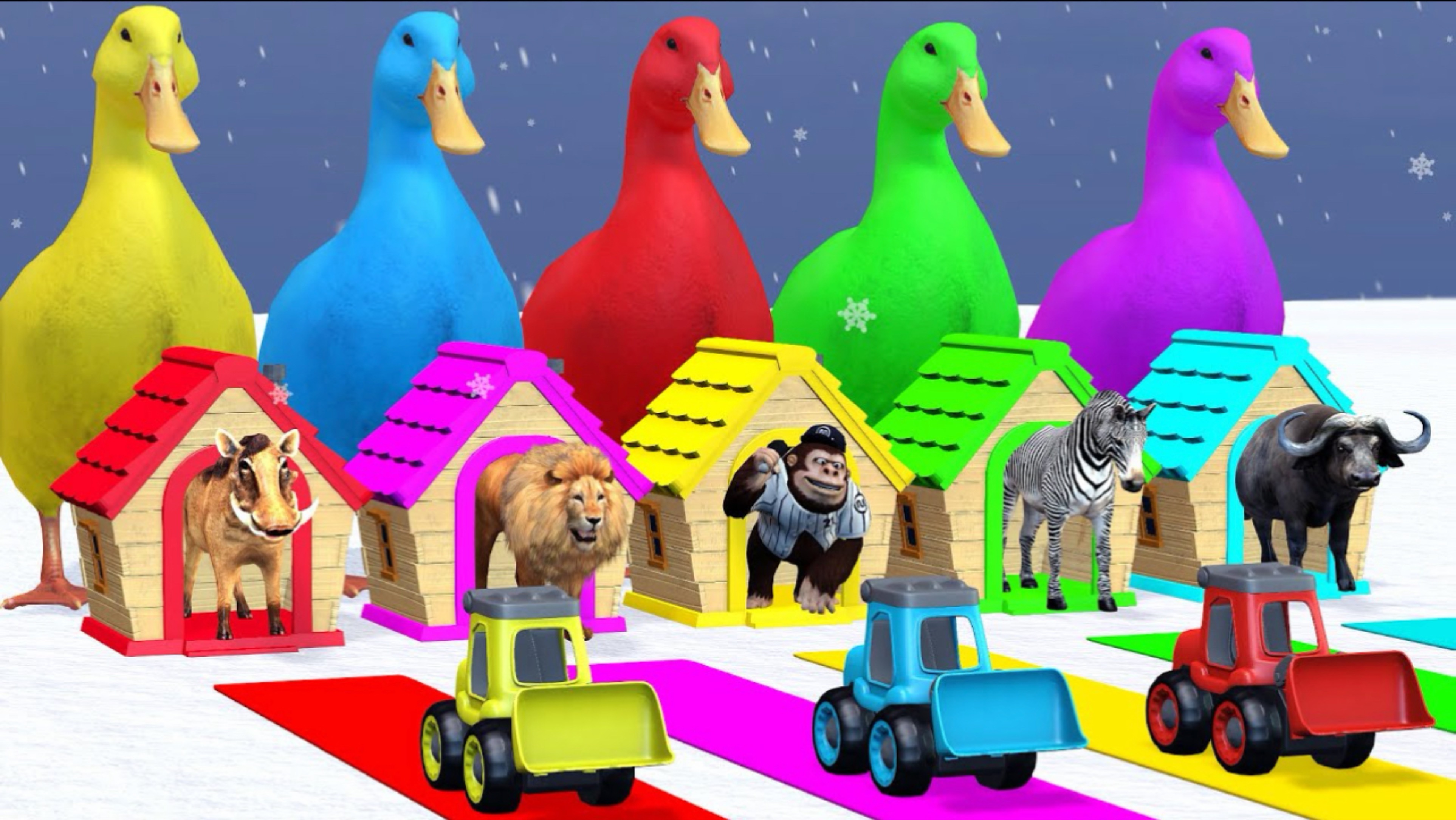 ЖИВОТНЫЕ|Яркие ЦВЕТА |
Животные для детей ¦ Учим Домашних Животных ¦ 3Д Анимация ¦ Учим Цвета