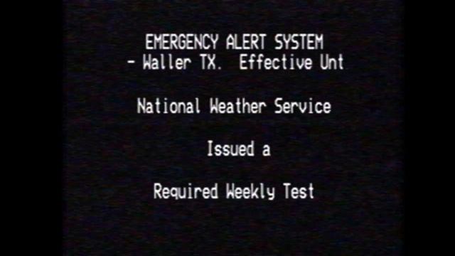 EAS - Had to Record the AVI in OBS (VHS Test)