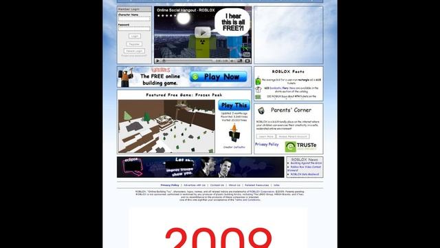 Как менялся Roblox