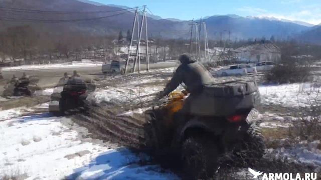 Поездки на Квадроциклах в Лаго-Наки по бездорожью, горам, лужам | ARMOLA.RU