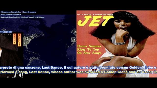 Donna Summer - I Feel Love (Boston, 31 dicembre 1948  – Naples, 17 maggio 2012) 64 anni
