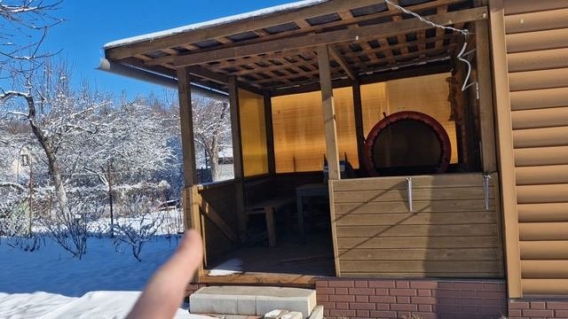 Баня 6×3 обзор с внешней стороны.
