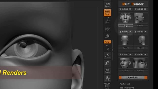 Multi-Render ZBrush Plugin - Free Zplugin