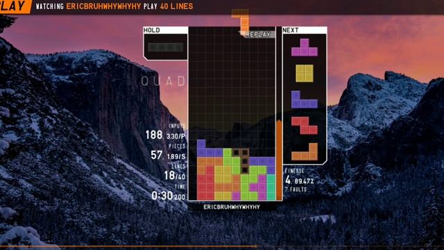 TETR.IO 40 Lines PB (0:55:313)