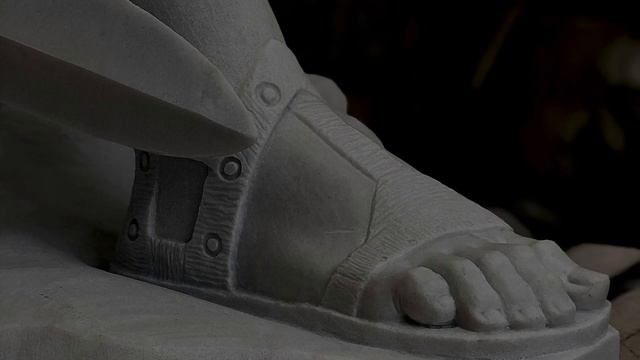 Изготовление скульптуры война. Крупнейший проект гранитной мастерской Ильдара Тимиряева.