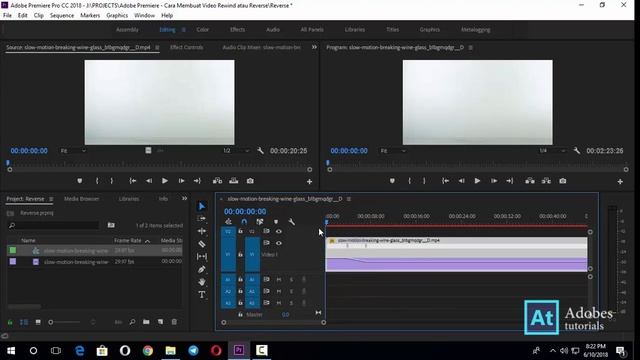 Adobe Premiere Tutorial - Cara Membuat Video Rewind atau Reverse