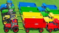 ЦВЕТНЫЕ Машинки| Тракторы|Грузовики|Мотоциклы|Яркие ЦВЕТА |Разноцветные ПРЕДМЕТЫ |видео для ДЕТЕЙ