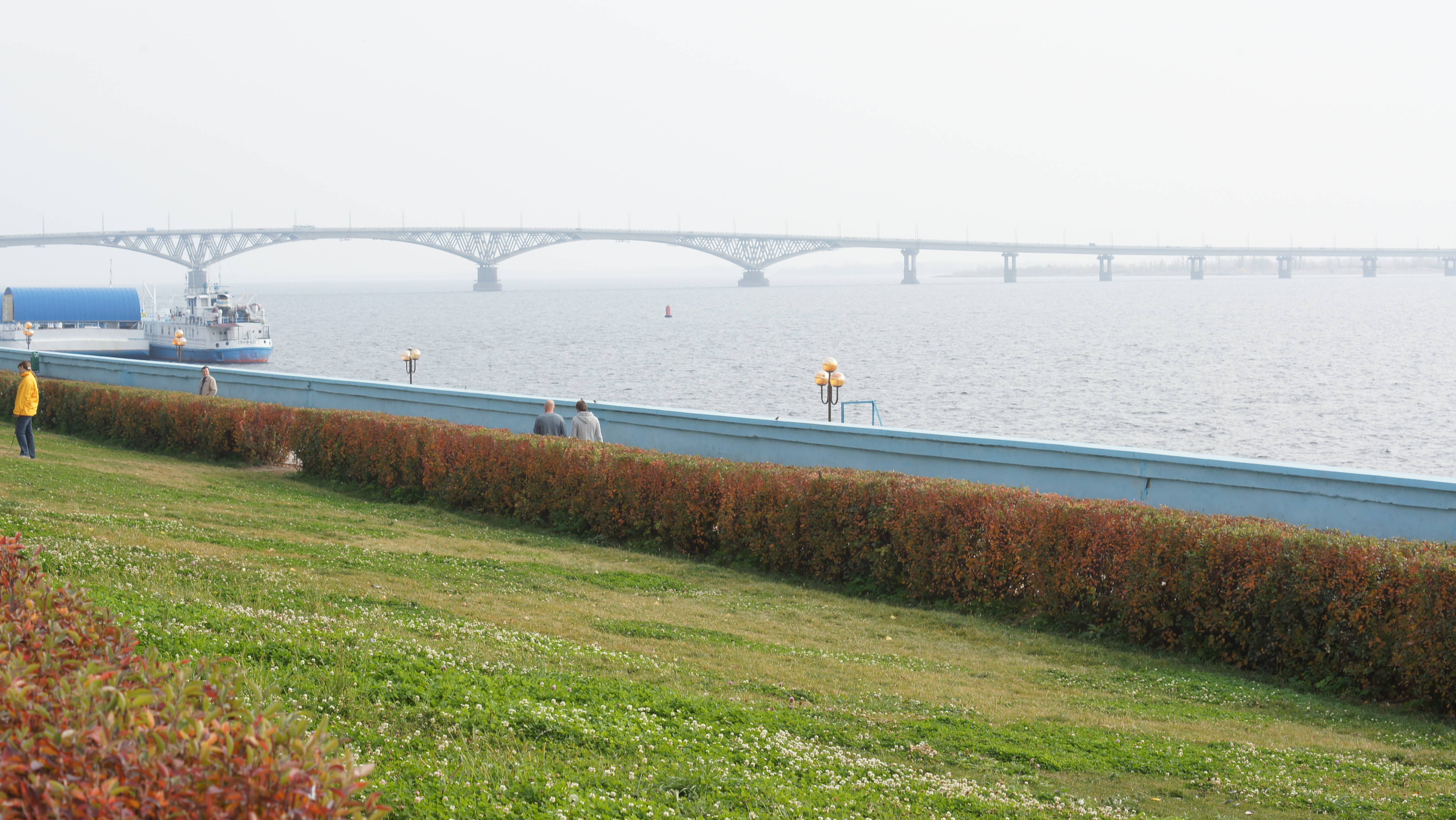 Набережная в городе Саратов.