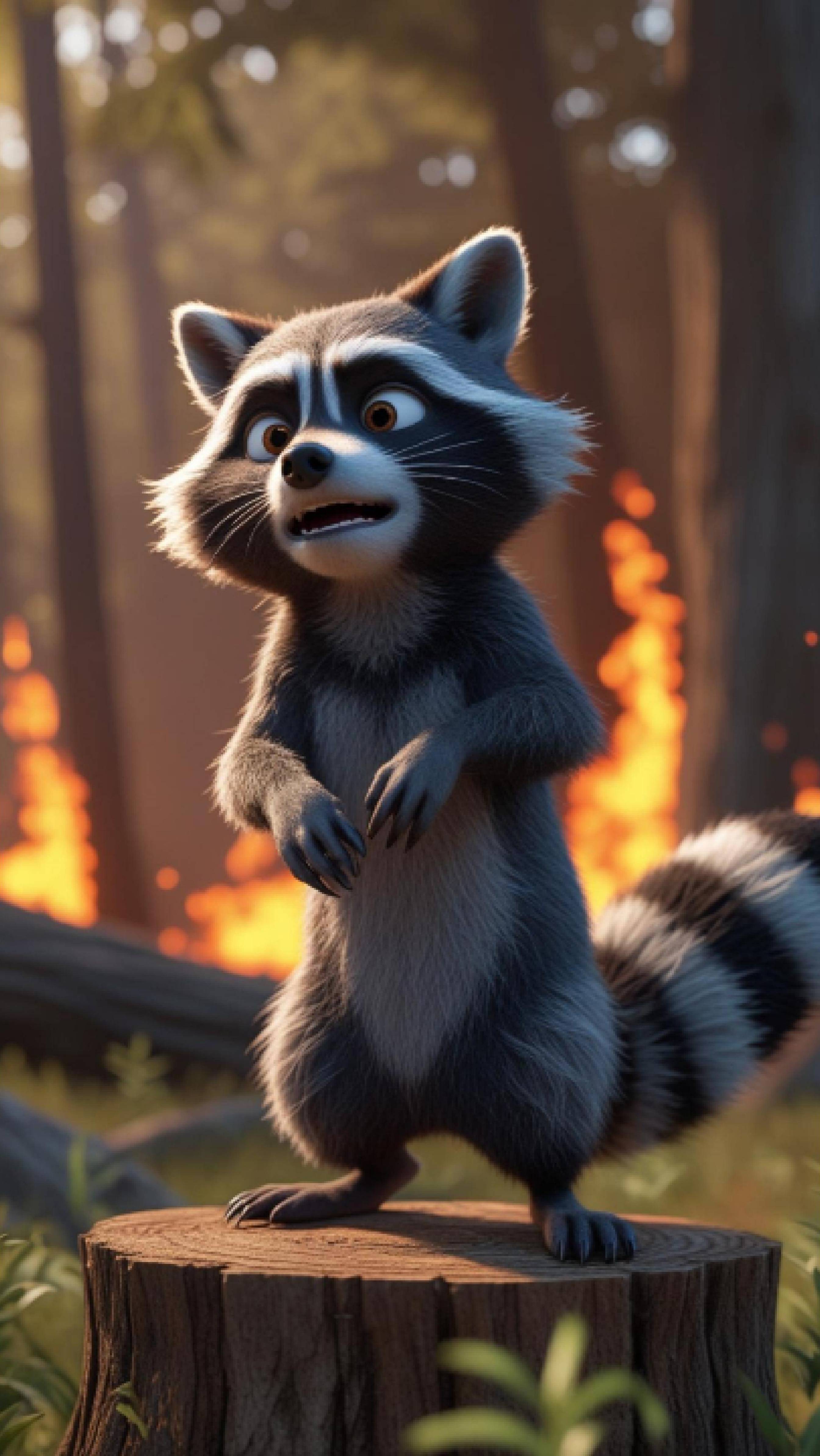 Роки и герои огня: Спасение леса 🔥🦝