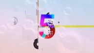 YouTube premiere cinematic countdown with bubbles