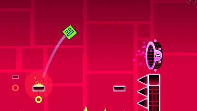 Почти прошёл 2 уровень в Geometry dash