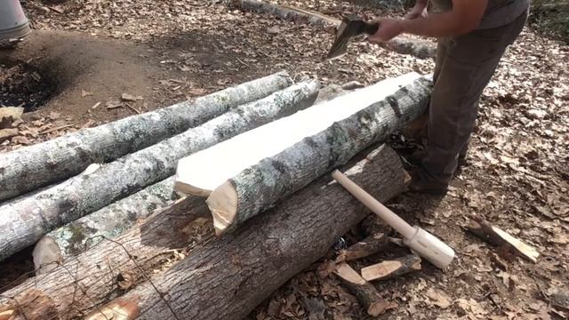 Dogwood Maul and Wedges for Splitting