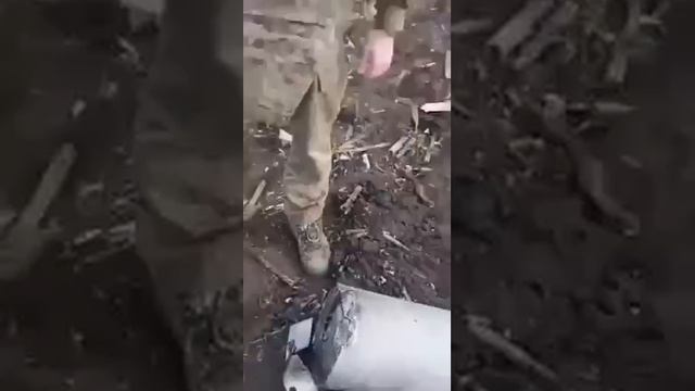 Кадры сбитого в ЛНР украинского БПЛА с химическим боеприпасом.mp4