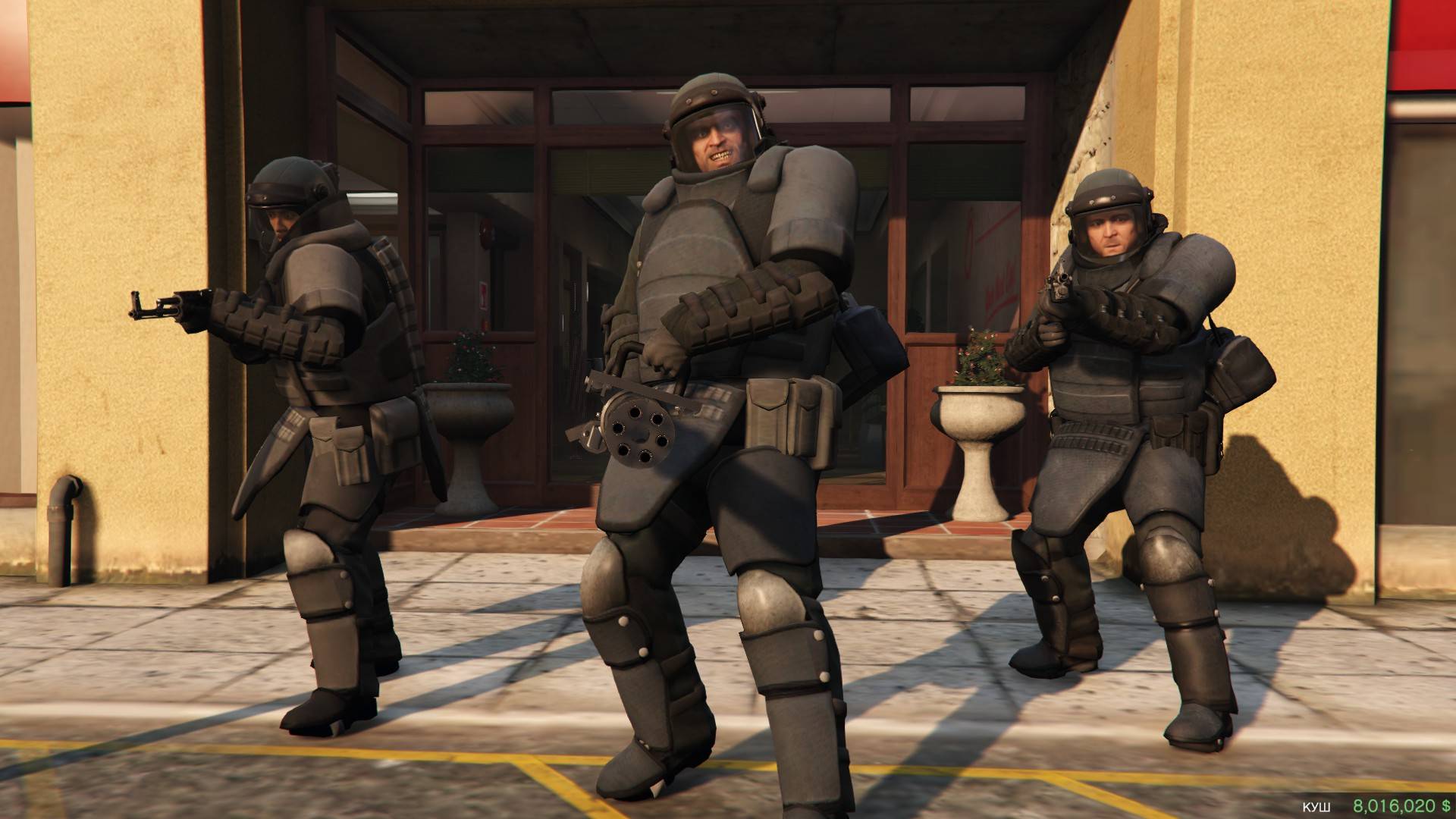 ОГРАБЛЕНИЕ В  GRAND THEFT AUTO V ANHANSED